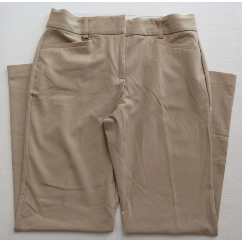 Briggs New York Womens Stretch Waistband Pants Tan Size 6P